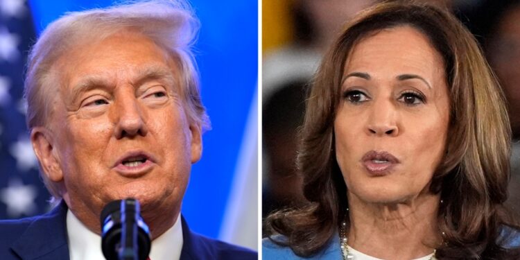 Trump y Harris se dirigen a estados en disputa de cara a las elecciones