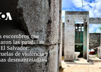 secuelas de violencia y casas desmanteladas
