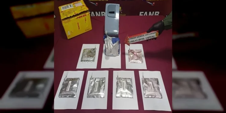 GNB incautó más de tres kilos de cocaína líquida en encomienda con destino España