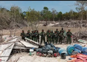 FANB en el marco de la Operación Neblina 2024 destruyó en Amazonas material de minería ilegal