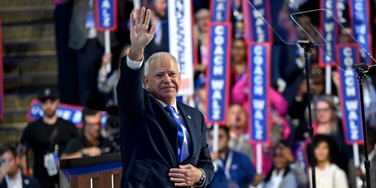 Tim Walz es oficialmente el candidato para la vicepresidencia demócrata para las elecciones 2024