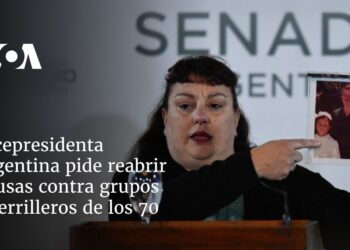 Vicepresidenta argentina pide reabrir causas contra grupos guerrilleros de los 70