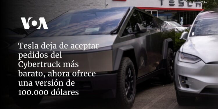 Tesla deja de aceptar pedidos del Cybertruck más barato, ahora ofrece una versión de 100.000 dólares