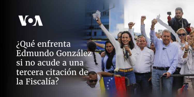 ¿Qué enfrenta Edmundo González si no acude a una tercera citación de la Fiscalía venezolana?