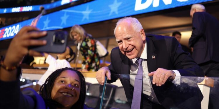 Tim Walz aceptará nominación vicepresidencial en tercera jornada de la Convención Demócrata