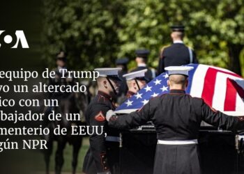 El equipo de Trump tuvo un altercado físico con un trabajador de un cementerio de EEUU, según NPR