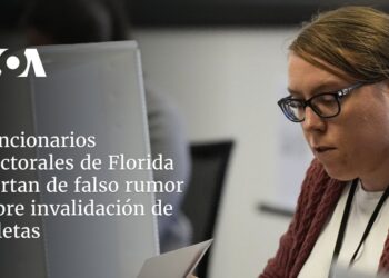 Funcionarios electorales de Florida alertan de falso rumor sobre invalidación de boletas