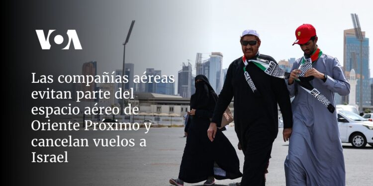 Compañías aéreas evitan parte del espacio aéreo de Oriente Medio y cancelan vuelos a Israel