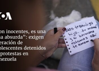 exigen liberación de adolescentes detenidos en protestas en Venezuela