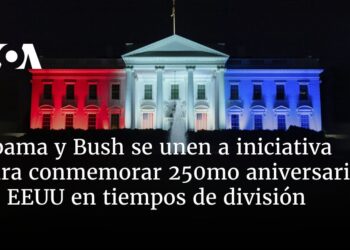 Obama y Bush se unen a iniciativa para conmemorar 250mo aniversario de EEUU en tiempos de división