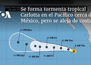 Se forma tormenta tropical Carlotta en el Pacífico cerca de México, pero se aleja de costas