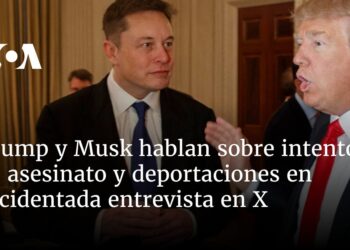 Trump y Musk hablan sobre intento de asesinato y deportaciones en accidentada entrevista en X