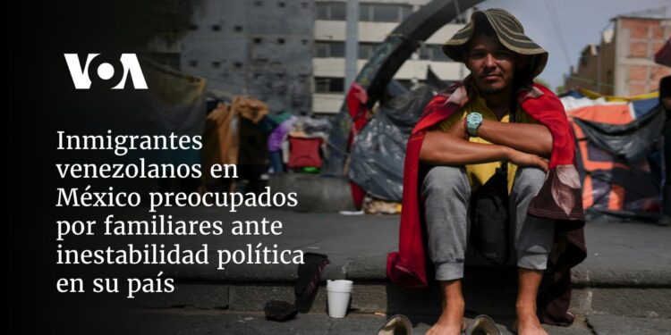 Inmigrantes venezolanos en México preocupados por familiares ante inestabilidad política en su país