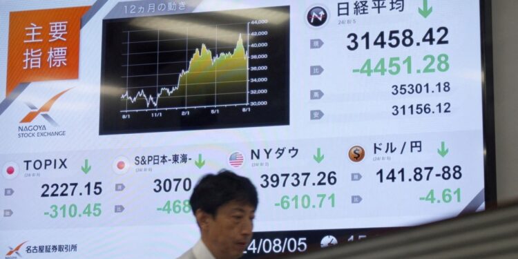 El Nikkei japonés sufre la mayor caída desde el ‘Lunes Negro’ de 1987