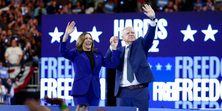 Harris y Walz inician gira en autobús por Georgia mientras aumentan esperanzas de los demócratas