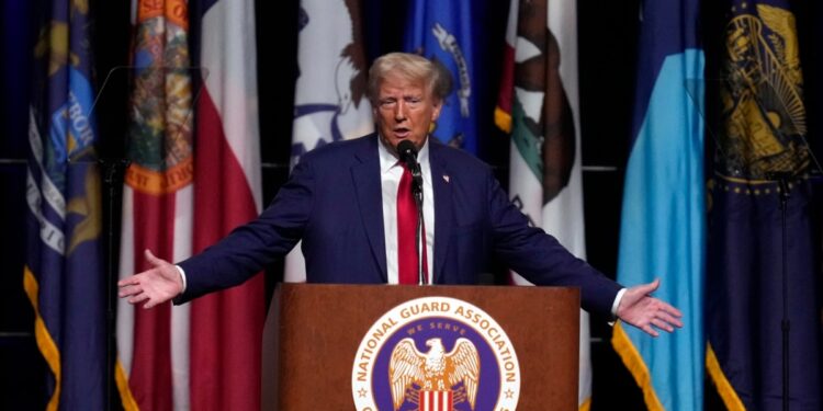 El candidato republicano Donald Trump pone en consideración su debate electoral del 10 de septiembre con Kamala Harris.