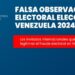 ONG señala que falsos observadores internacionales buscan legitimar el fraude electoral