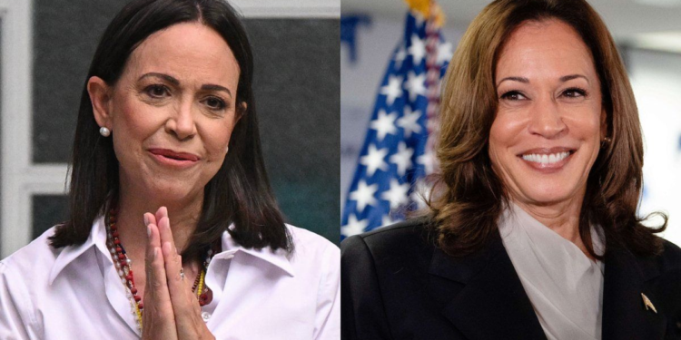 Kamala Harris envía carta de apoyo a María Corina Machado