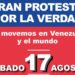 Oposición venezolana convoca a una gran protesta mundial contra el fraude electoral