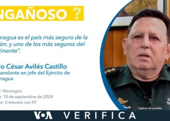 Engañoso que Nicaragua sea uno de los países más seguros del continente como dice el jefe del Ejército