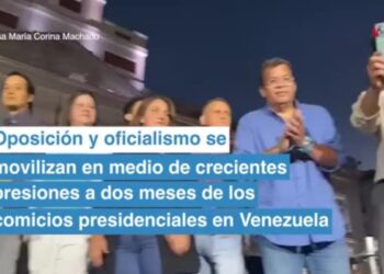 Oposición venezolana se manifiesta a dos meses de las elecciones presidenciales
