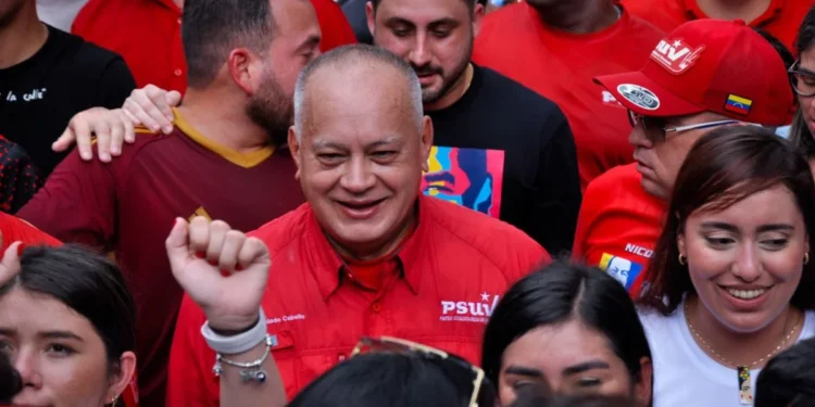 Diosdado Cabello marchó para celebrar el 16 aniversario de la JPSUV (+fotos)