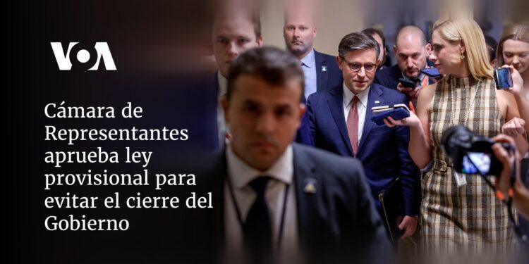 Cámara de Representantes aprueba ley provisional para evitar el cierre del Gobierno
