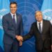 Pedro Sánchez y António Guterres analizaron la situación en Venezuela