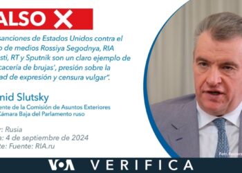 Funcionario del Kremlin desinforma sobre el motivo de las sanciones de EEUU a medios estatales rusos