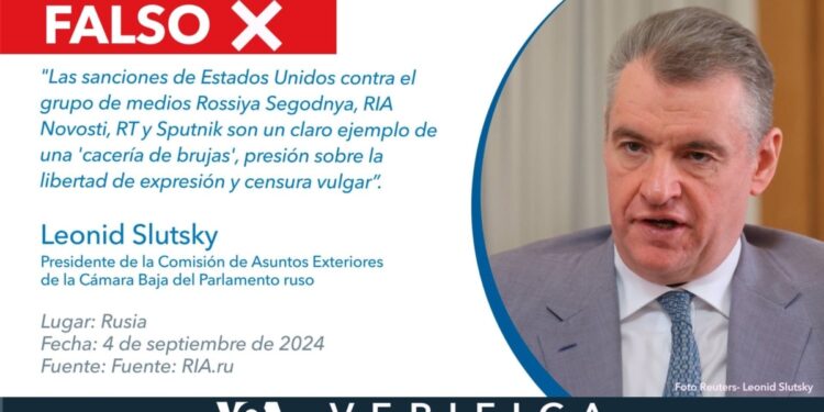 Funcionario del Kremlin desinforma sobre el motivo de las sanciones de EEUU a medios estatales rusos