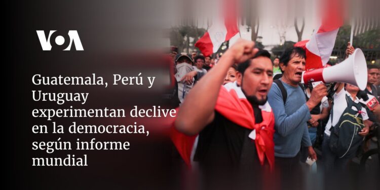Guatemala, Perú y Uruguay experimentan declive en la democracia, según informe mundial