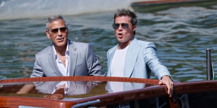 El Festival de Venecia le da la bienvenida a Pitt y a Clooney, y a su nueva cinta «Wolfs»
