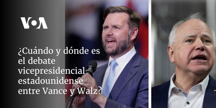 ¿Cuándo y dónde es el debate vicepresidencial estadounidense entre Vance y Walz?