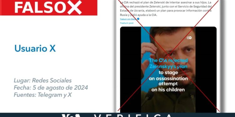 Zelenskyy no ofreció a la CIA simular un atentado en contra de sus hijos