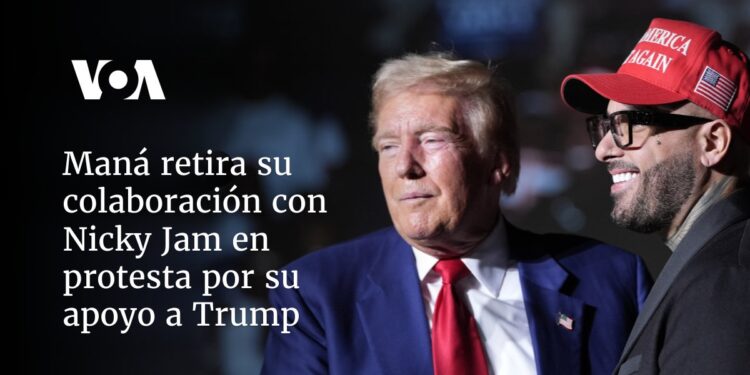 Maná retira su colaboración con Nicky Jam en protesta por su apoyo a Trump