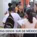 Migrantes en sur de México esperan ser trasladados para citas en EEUU