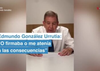 Edmundo González: “O firmaba o me atenía a las consecuencias”