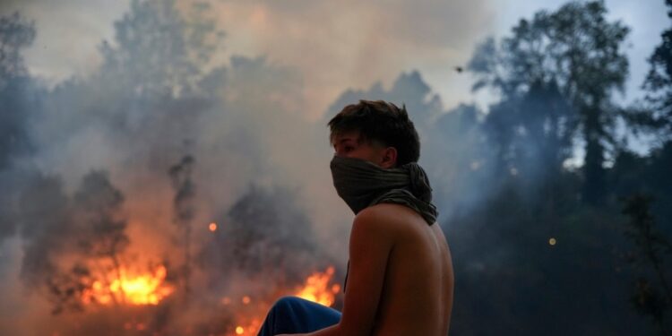 Se reaviva foco de incendio forestal el noreste de Quito, ciudad declarada en emergencia