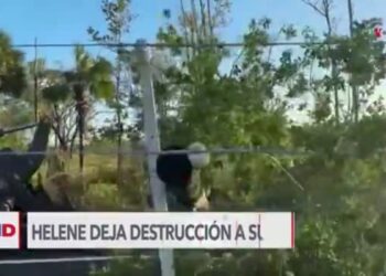 Huracán Helene deja a millones sin electricidad en sureste de EEUU