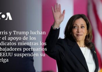 Harris y Trump luchan por apoyo de sindicatos mientras trabajadores portuarios de EEUU suspenden huelga