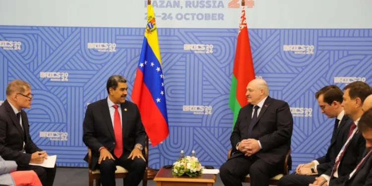 Presidentes Nicolás Maduro y Aleksandr Lukashenko sostuvieron encuentro en Rusia