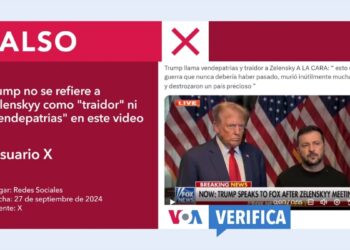 Es falso que Donald Trump llamó “vendepatria” y “traidor” a Volodymyr Zelenskyy