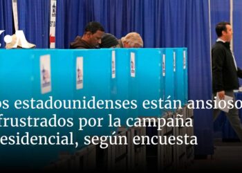 Los estadounidenses están ansiosos y frustrados por la campaña presidencial, según encuesta