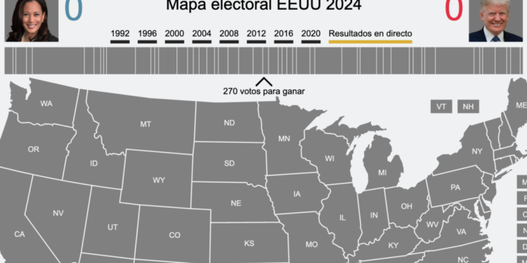 En tiempo real: Resultados Electorales EEUU 2024