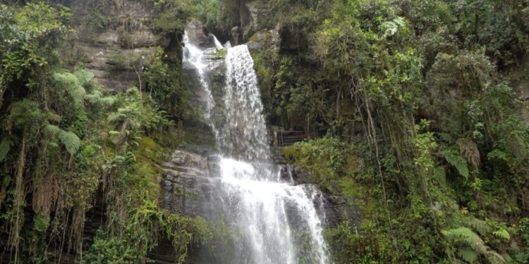 la cascada más alta de Colombia envuelve en una experiencia mágica