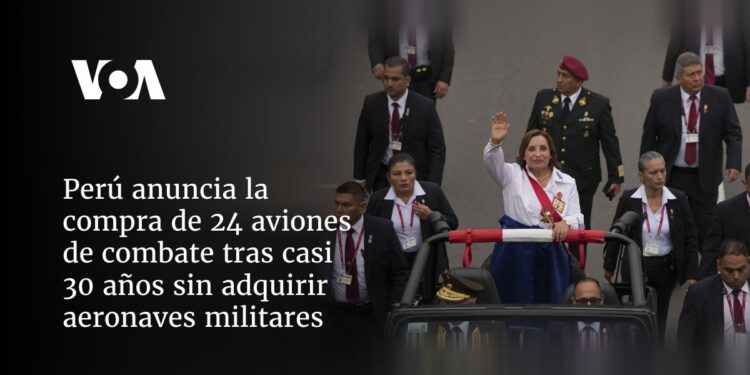 Perú anuncia compra de 24 aviones de combate tras casi 30 años sin adquirir aeronaves militares