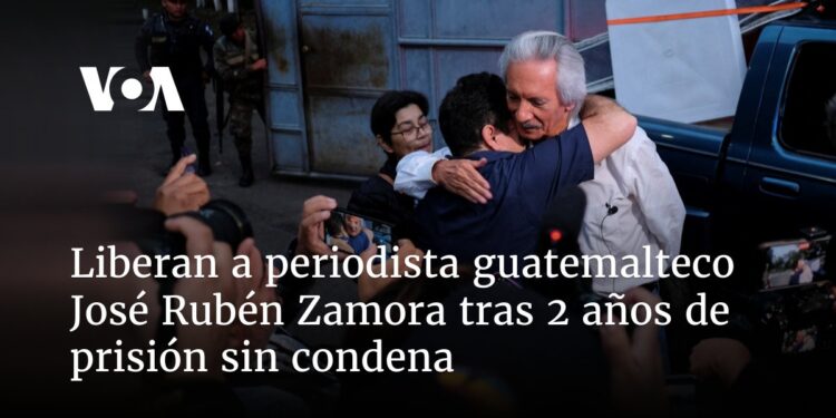 Liberan a periodista guatemalteco José Rubén Zamora tras 2 años de prisión sin condena