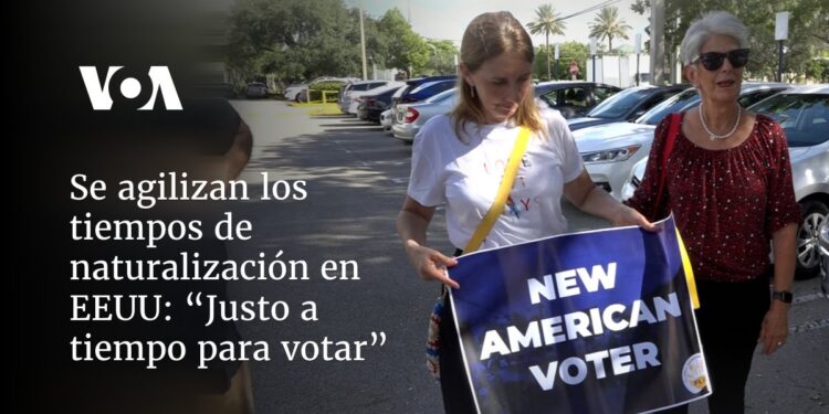 “Justo a tiempo para votar”