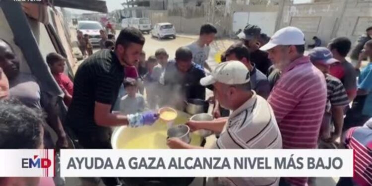 ONU: Ayuda humanitaria a Gaza alcanza nivel más bajo desde inicio de la guerra