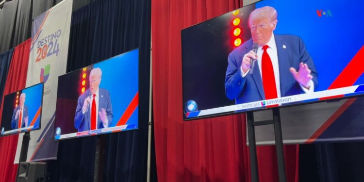 Trump insiste en la amenaza de la «migración ilegal», el empleo y la seguridad en EEUU